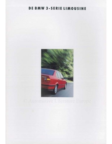 1992 BMW 3 SERIES BROCHURE DUTCH