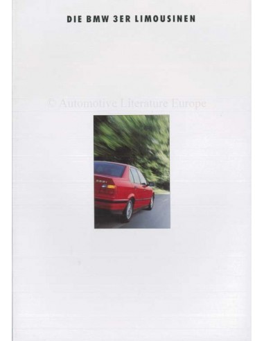 1992 BMW 3 SERIE BROCHURE DUITS