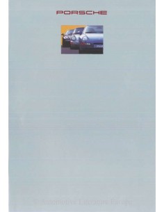1992 PORSCHE PROGRAMM PROSPEKT NIEDERLÄNDISCH