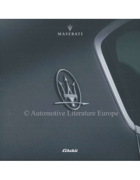 2018 MASERATI GHIBLI BROCHURE ITALIAN
