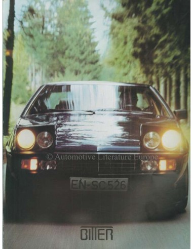 1984 BITTER SC COUPE BROCHURE GERMAN