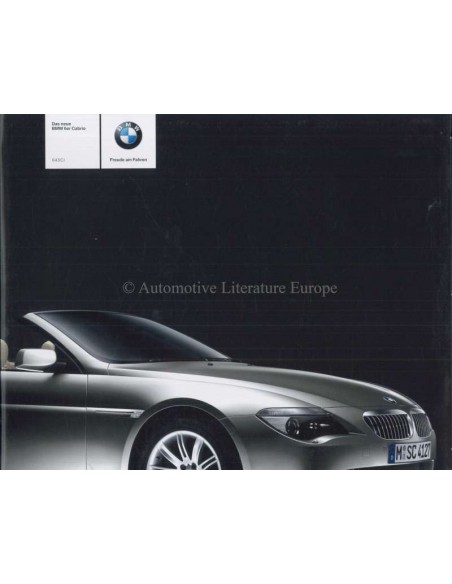 2003 BMW 6 SERIE CABRIOLET BROCHURE DUITS