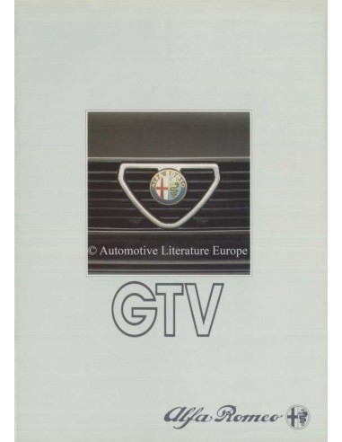 1980 ALFA ROMEO GTV & GTV6 BROCHURE DUTCH