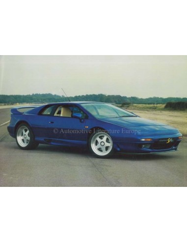 1995 LOTUS ESPRIT S4s LEAFLET ENGLISH