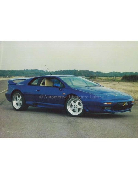 1995 LOTUS ESPRIT S4s LEAFLET ENGLISH