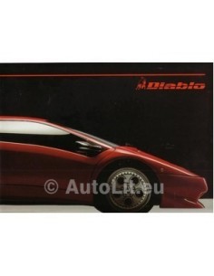 1990 LAMBORGHINI DIABLO BROCHURE ITALIAANS & ENGELS