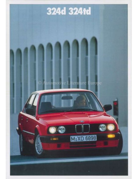 1989 BMW 3 SERIE DIESEL BROCHURE NEDERLANDS