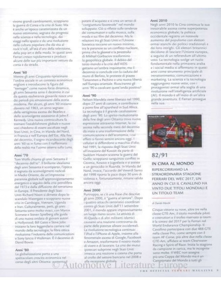 2017 THE OFFICIAL FERRARI MAGAZINE 37 SUPPLEMENT ITALIAN