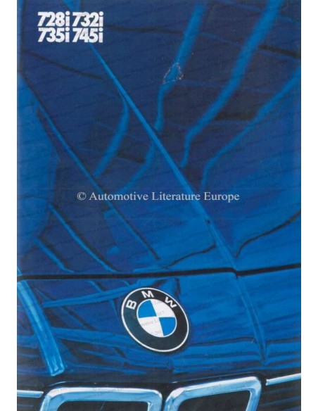 1984 BMW 7 SERIES BROCHURE GERMAN