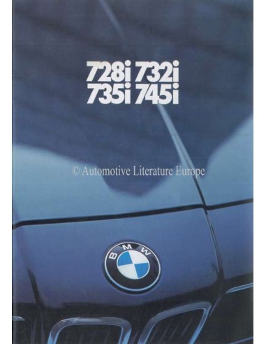 1981 BMW 7 SERIES BROCHURE GERMAN