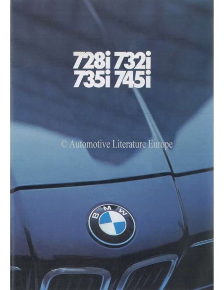 1981 BMW 7 SERIE BROCHURE DUITS