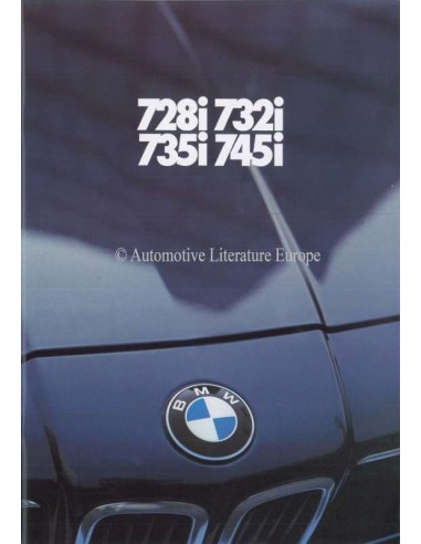 1981 BMW 7 SERIE BROCHURE NEDERLANDS