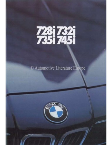 1981 BMW 7 SERIES BROCHURE DUTCH
