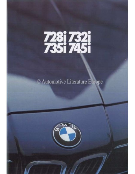 1981 BMW 7 SERIE BROCHURE NEDERLANDS