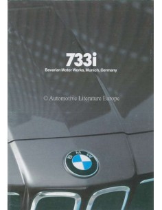 1980 BMW 7 SERIE BROCHURE ENGELS (USA)