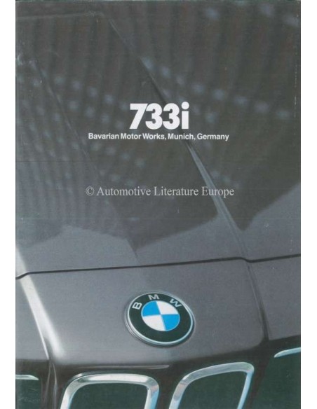 1980 BMW 7 SERIE BROCHURE ENGELS (USA)