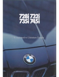 1980 BMW 7 SERIE BROCHURE NEDERLANDS