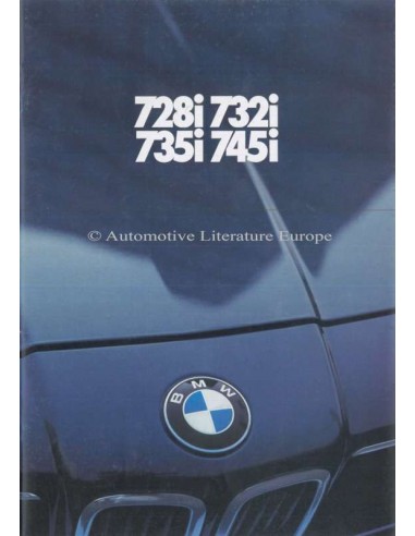 1980 BMW 7 SERIE BROCHURE DUITS