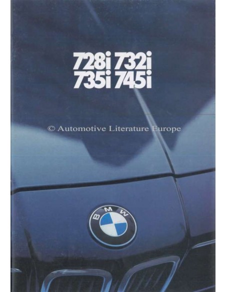 1980 BMW 7 SERIES BROCHURE GERMAN