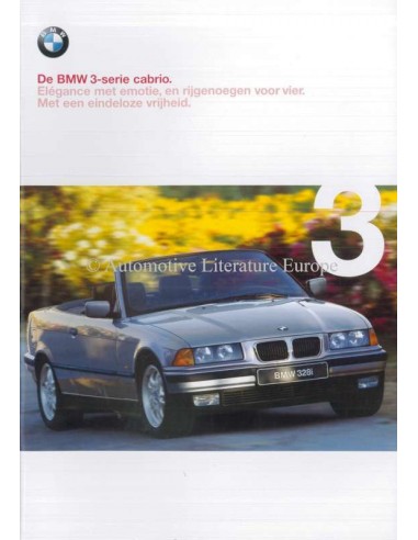 1999 BMW 3ER CABRIOLET PROSPEKT NIEDERLÄNDISCH