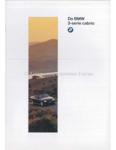 1996 BMW 3ER CABRIOLET PROSPEKT NIEDERLÄNDISCH
