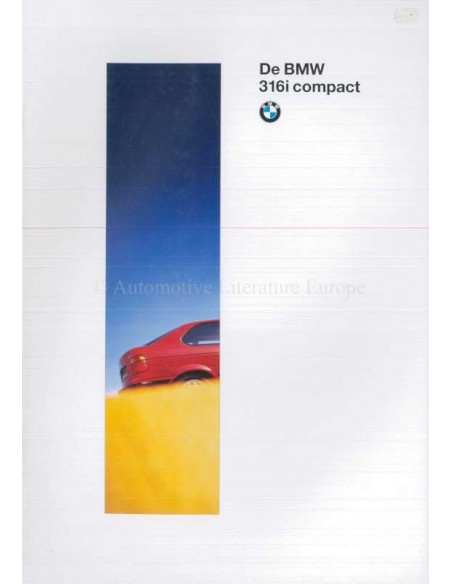 1994 BMW 3ER COMPACT PROSPEKT NIEDERLANDISCH