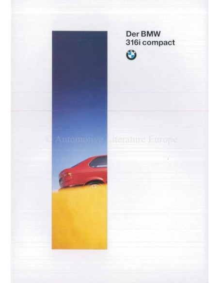 1994 BMW 3 SERIE COMPACT BROCHURE DUITS