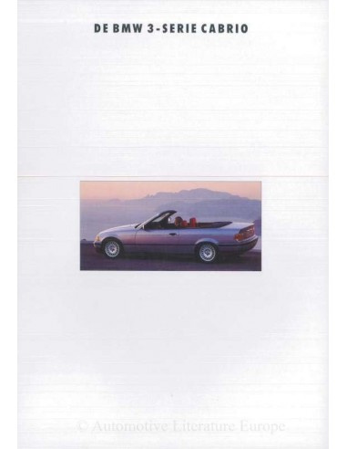 1993 BMW 3 SERIE CABRIOLET BROCHURE NEDERLANDS