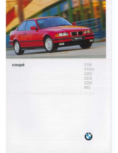 1996 BMW 3 SERIE COUPE BROCHURE NEDERLANDS