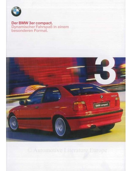 2000 BMW 3 SERIES COMPACT BROCHURE GERMAN