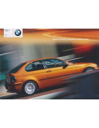 2001 BMW 3 SERIE COMPACT BROCHURE ENGELS