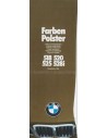1980 BMW 5 SERIES COLOUR AND UPHOLSTERY BROCHURE