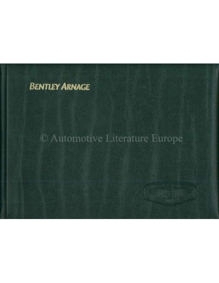 1999 BENTLEY ARNAGE OWNER'S MANUAL GERMAN