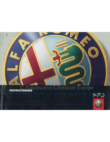 2008 ALFA ROMEO MITO INSTRUCTIEBOEKJE NEDERLANDS