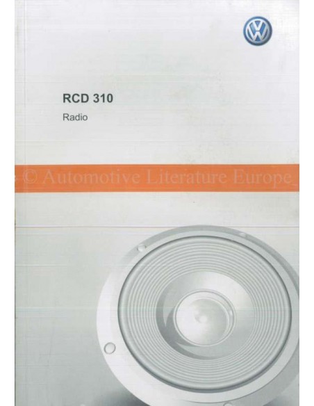 2011 VOLKSWAGEN RCD 310 RADIO BETRIEBSANLEITUNG NIEDERLÄNDISCH