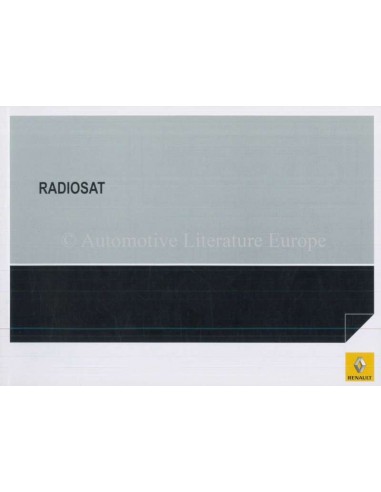 2007 RENAULT RADIOSAT BETRIEBSANLEITUNG
