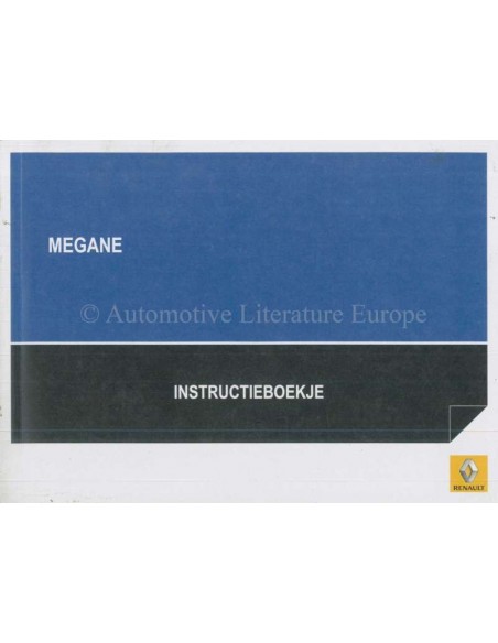2011 RENAULT MÉGANE INSTRUCTIEBOEKJE NEDERLANDS