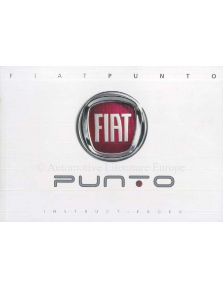 2010 FIAT PUNTO INSTRUCTIEBOEKJE NEDERLANDS