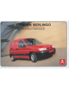 1999 CITROEN BERLINGO INSTRUCTIEBOEKJE NEDERLANDS