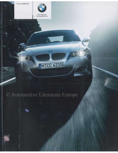 2005 BMW M5 PROSPEKT ENGLISCH