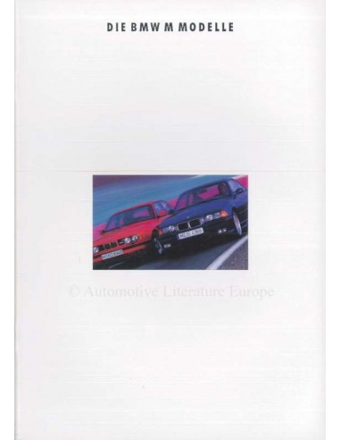 1992 BMW M SERIE PROGRAMMA BROCHURE DUITS
