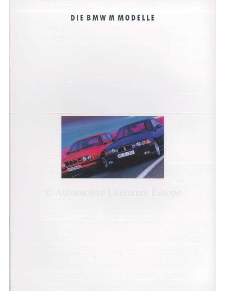 1992 BMW M SERIES RANGE BROCHURE GERMAN