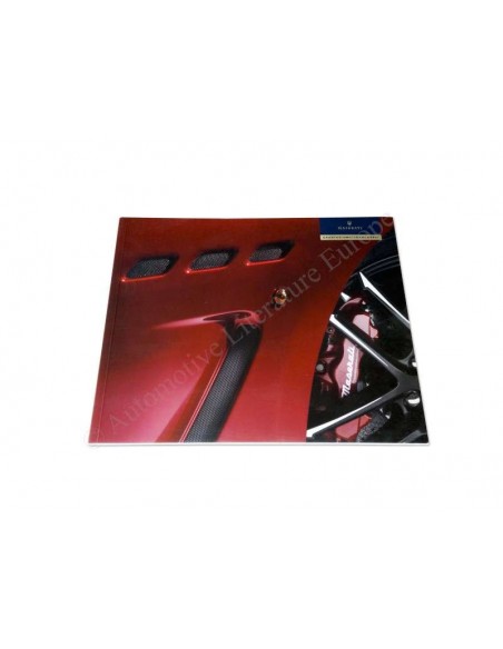 2016 MASERATI GRANTURISMO / GRANCABRIO BROCHURE ITALIAN
