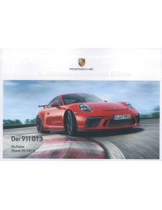 2018 PORSCHE 911 GT3 HARDCOVER PROSPEKT DEUTSCH 2
