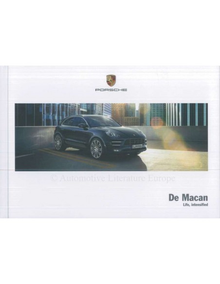 2018 PORSCHE MACAN HARDCOVER BROCHURE DUTCH