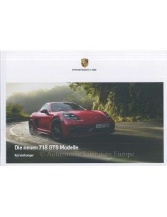 2018 PORSCHE 718 CAYMAN / BOXSTER HARDCOVER PROSPEKT DEUTSCH