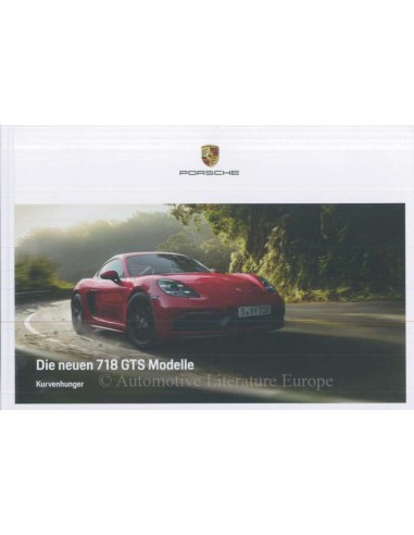 2018 PORSCHE 718 CAYMAN / BOXSTER HARDCOVER BROCHURE DUITS
