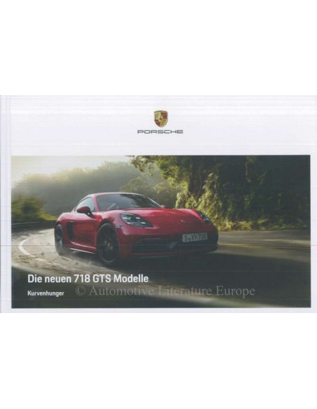 2018 PORSCHE 718 CAYMAN / BOXSTER HARDCOVER BROCHURE DUITS