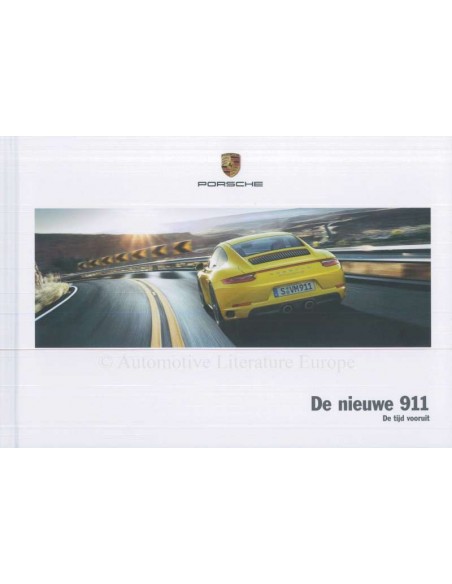 2017 PORSCHE 911 HARDCOVER BROCHURE NEDERLANDS