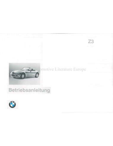 1995 BMW Z3 BETRIEBSANLEITUNG DEUTSCH